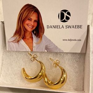 Daniela Swaebe gold earrings